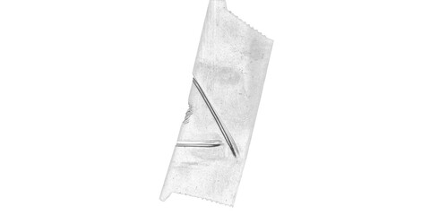 Abstract gray shape against a black background with pixelated edges and subtle internal variations