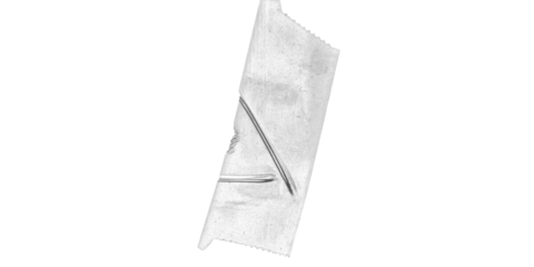 Abstract gray shape against a black background with pixelated edges and subtle internal variations