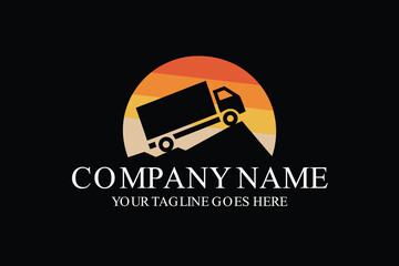 Moving and Storage Trucking Logo