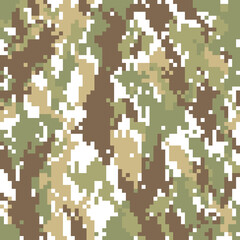 Flat digital camo pattern