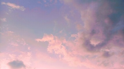 Dreamy purple and pink sky