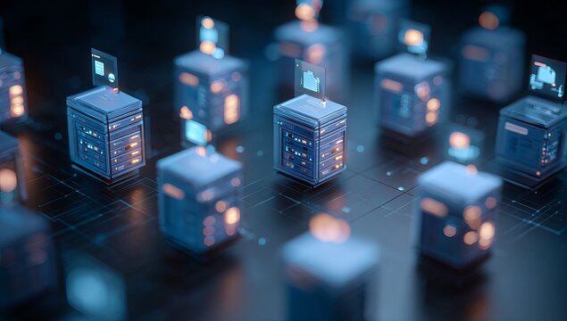 Futuristic server clusters on a network grid