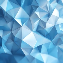 Obraz premium Abstract blue polygon background low poly crystal ice geometric texture design wallpaper graphic illustration