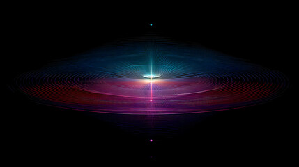 Spatial wave harmonics visualized as fine circular displacement