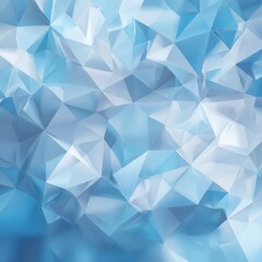 Obraz premium Blue abstract background polygon geometric crystal ice pattern design texture wallpaper illustration modern graphic