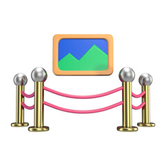 Art Gallery 3D Illustration Icon