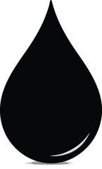 Single Black Drop Icon