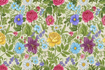 Soft Bloom – Seamless Nature-Inspired Design