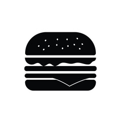 Burger icon, symbol vector illustration. cheese burger sign and symbol. hamburger icon. 

