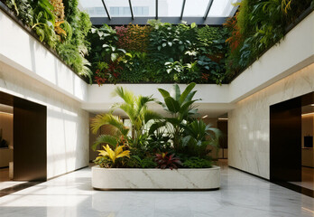 flower bed in a hotel room