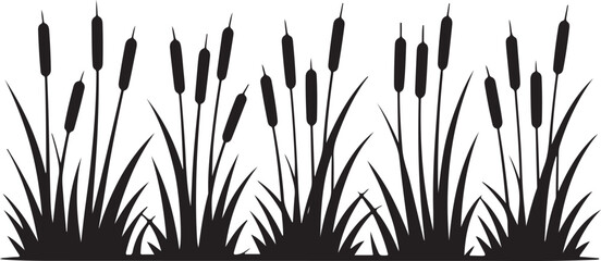 grass silhouette vector