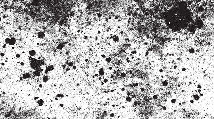 Grunge overlay textures with dust grain isolated on white background vector grunge dust overlay background with black textured design on white canvas suitable for creative editing projects print med