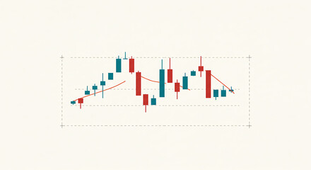 Financial Stock Market Candlestick Chart Analysis.