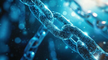 Digital representation of metallic chains in abstract environment