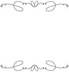 
It is a letter frame drawn with black lines.