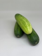 cucumber on white isolated background
