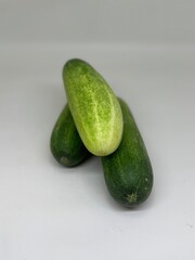 cucumber on white isolated background
