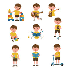Children activities icons