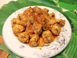 Stir-fried chicken with barbecue sauce — tender chicken pieces cooked in a sweet and smoky BBQ sauce, perfect for a flavorful and quick meal.