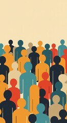 集合、多様性、人々、グラフィック、イラスト