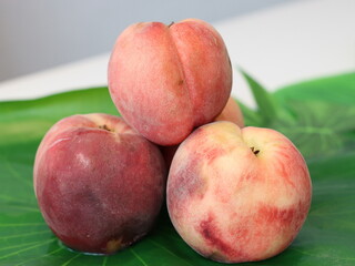 Peach — a juicy and sweet stone fruit known for its fuzzy skin and fragrant aroma. Rich in vitamins and antioxidants, peaches are enjoyed fresh, in desserts, or as ingredients in savory dishes. 