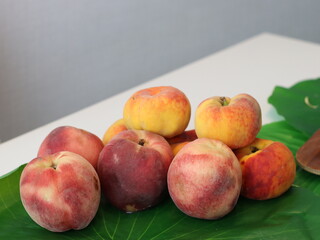 Peach — a juicy and sweet stone fruit known for its fuzzy skin and fragrant aroma. Rich in vitamins and antioxidants, peaches are enjoyed fresh, in desserts, or as ingredients in savory dishes. 