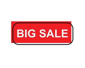 big sale, big sale square isolated sign, big sale sticker
