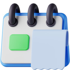 3D Rendered Calendar Icon
