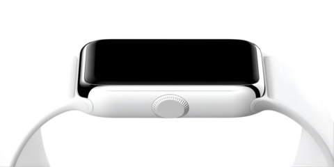 Smartwatch with Virtual Meeting Display Transparent Background