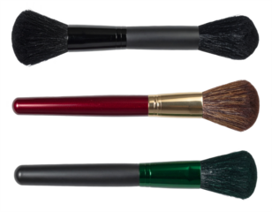 Professional makeup brushes collection perfect for beauty tutorials or product showcases creating flawless looks