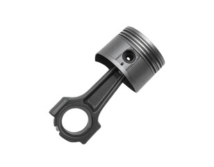 Precision engineered engine piston and connecting rod, vital automotive component for powerful performance and mechanical excellence