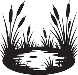 grass silhouette vector