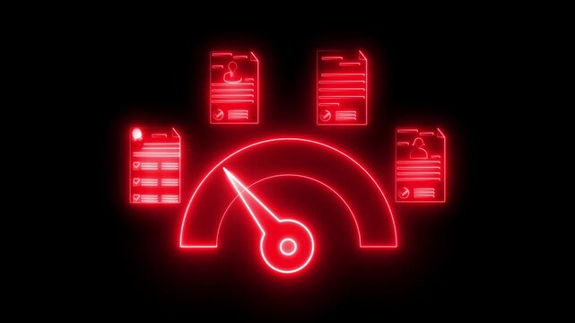 Procurement management concept for B2B, supply chain, and logistics.Red business contract icon on digital screen with pointer, retail sourcing, inventory, and vendor agreement