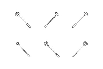 Naklejka premium Seamless Pattern of Selfie Sticks on White Background for Digital Devices and Technology Blogging Posts or Social Media Marketing