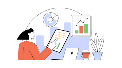 success black woman with tablet analytics and developer for startup business website it software