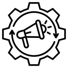 Marketing single icon