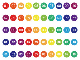 丸番号文字抜きセット