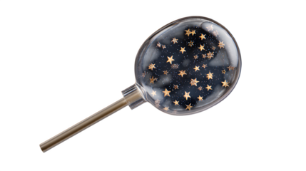 Celestial Magnifying Glass, isolated on transparent background