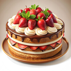 baked cake dessert icon