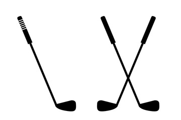 golf club flat icon. golf stick for sports apps, websites and design element. vector illustration design.eps