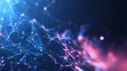 Creepy technologies and cryptocurrency concept with 3d polygon illustration background featuring abstract digital blockchain network, futuristic virtual currency symbols, and dark cybersecurity themes