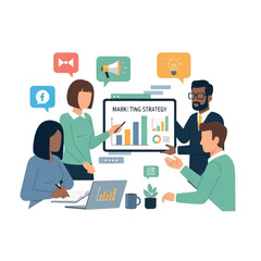 Creative Team Brainstorming a New Marketing Strategy.