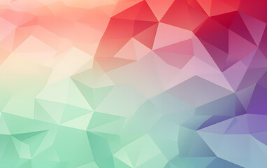 Obraz premium Lowpoly geometric polygonal colorful abstract background