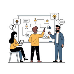 Business Team Brainstorming Ideas and Strategy.