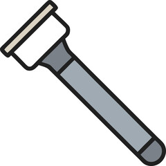 Stylized illustration of a razor isolated on transparent background
