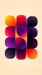 Abstract gradient shapes background wallpaper for desktop and phone hd resolution