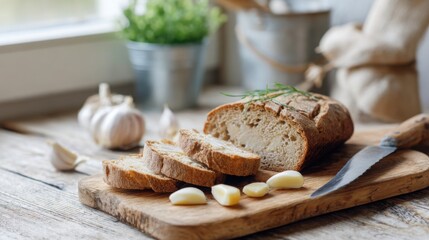 Fototapeta premium bread and butter