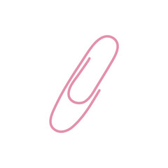 Paper clips icon. Vector illustration 