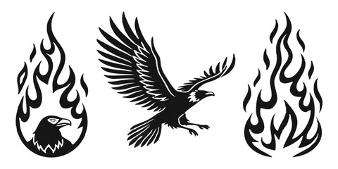 Obraz premium eagle tattoo design