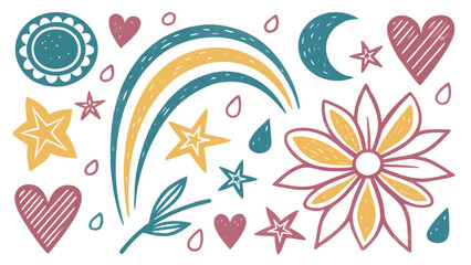 abstract floral background with butterflies